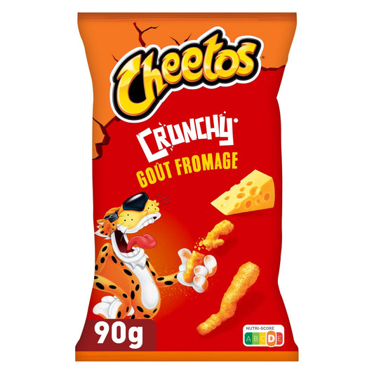 Biscuits Apéritifs Soufflés Crunchy Goût Fromage CHEETOS le sachet de 90g