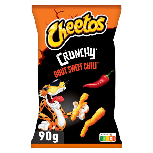Biscuits Apéritifs Soufflés Crunchy Goût Sweet Chili CHEETOS le sachet de 90g