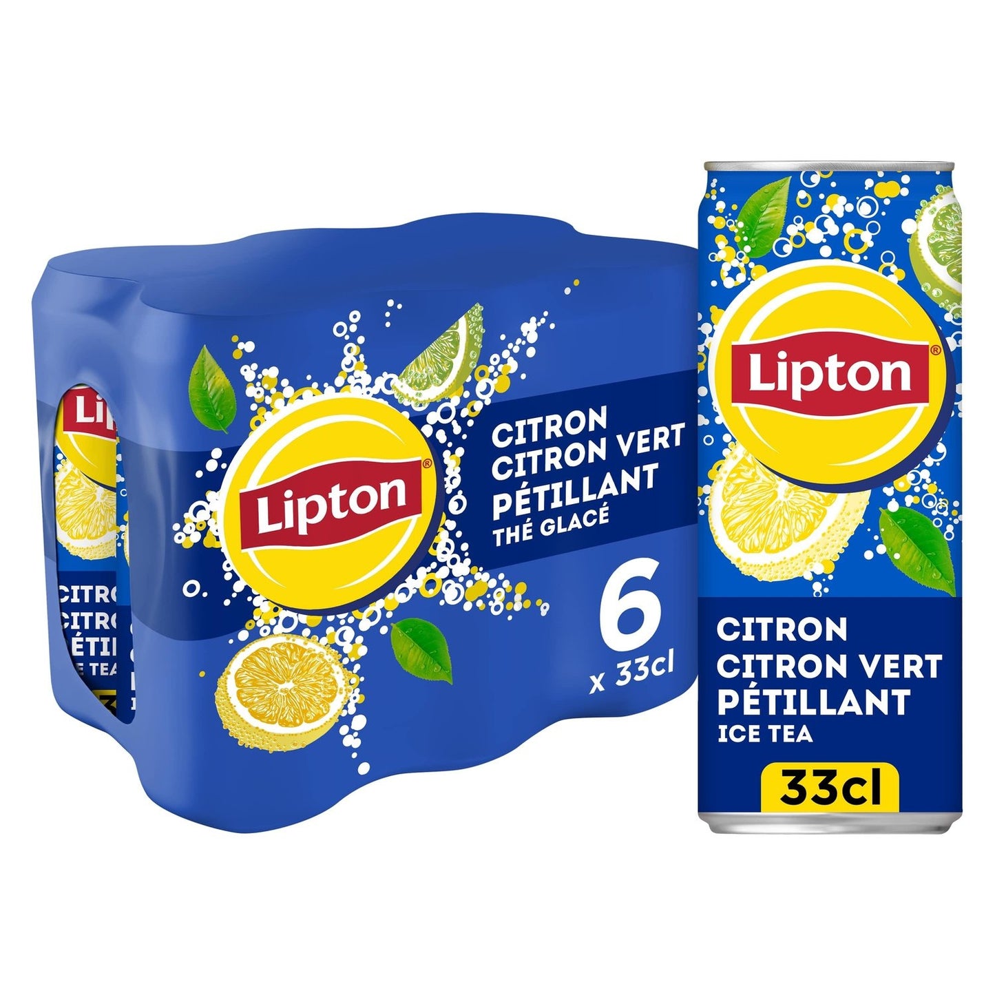 Lipton Sparkling Iced Tea Lemon and Lime Drink