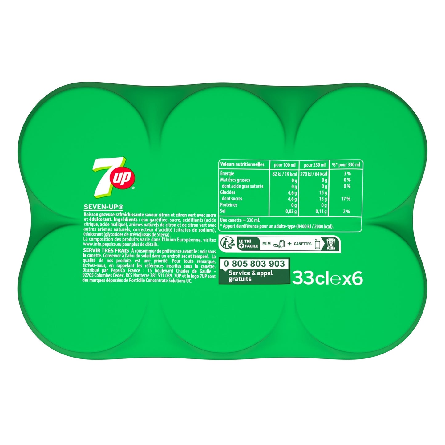 Soda au Citron et Citron Vert 7UP