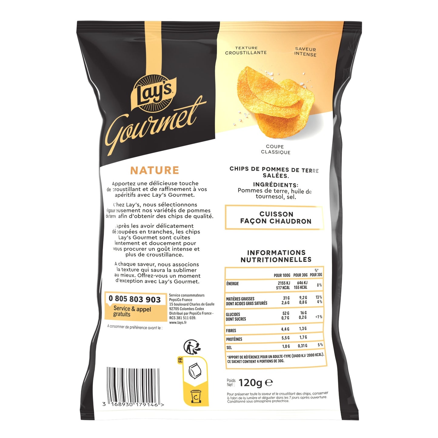 Chips Nature Gourmet LAY'S 