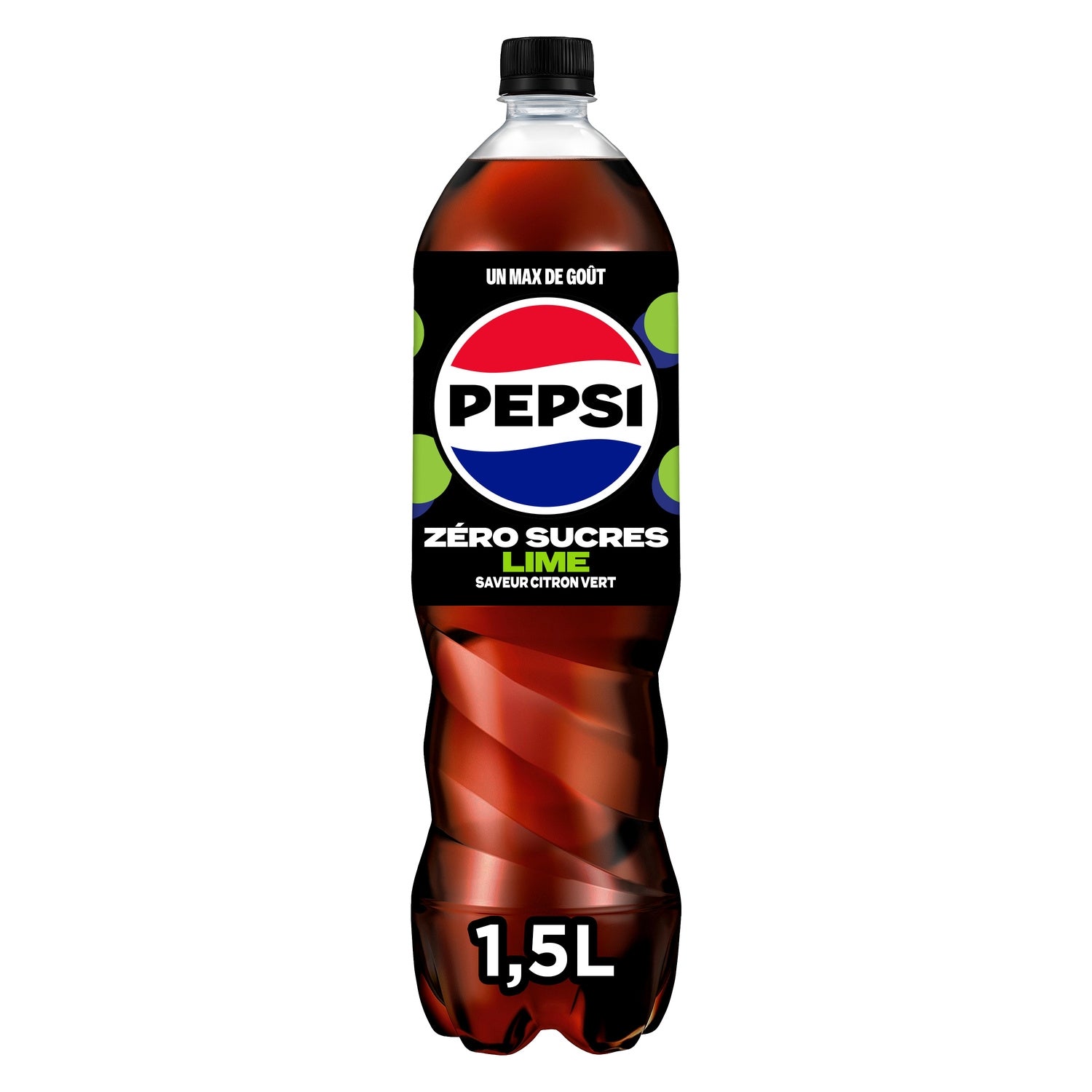 Soda au Cola Sans Sucres Saveur Citron PEPSI 