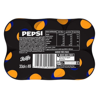 Soda au Cola Sans Sucres Saveur Mangue PEPSI 