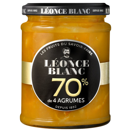 Confiture 4 Agrumes 70% LEONCE BLANC le pot de 320 g