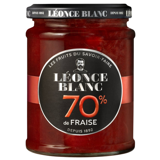 Confiture Fraise 70% LEONCE BLANC le pot de 320 g