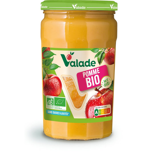 Compote Pomme Bio Sans Sucres Ajoutés WEBIO! le bocal de 630 g
