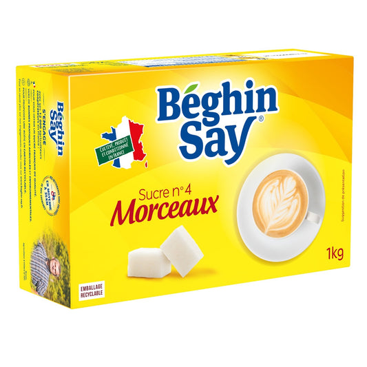 Sucre N°4 Morceaux Longs BEGHIN SAY la boite de 168 morceaux - 1 kg