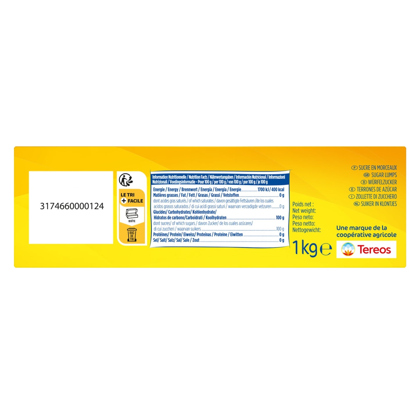 Sucre N°4 Morceaux Longs BEGHIN SAY