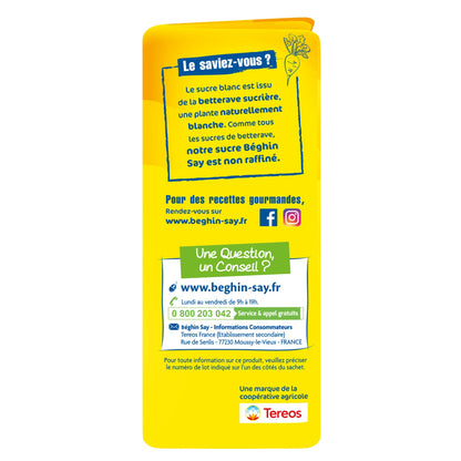 Sucre Cristal en Poudre BEGHIN SAY