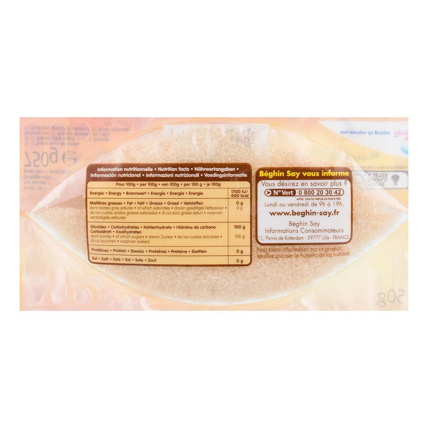 Sucre Pure Canne Blond en Poudre BEGHIN SAY