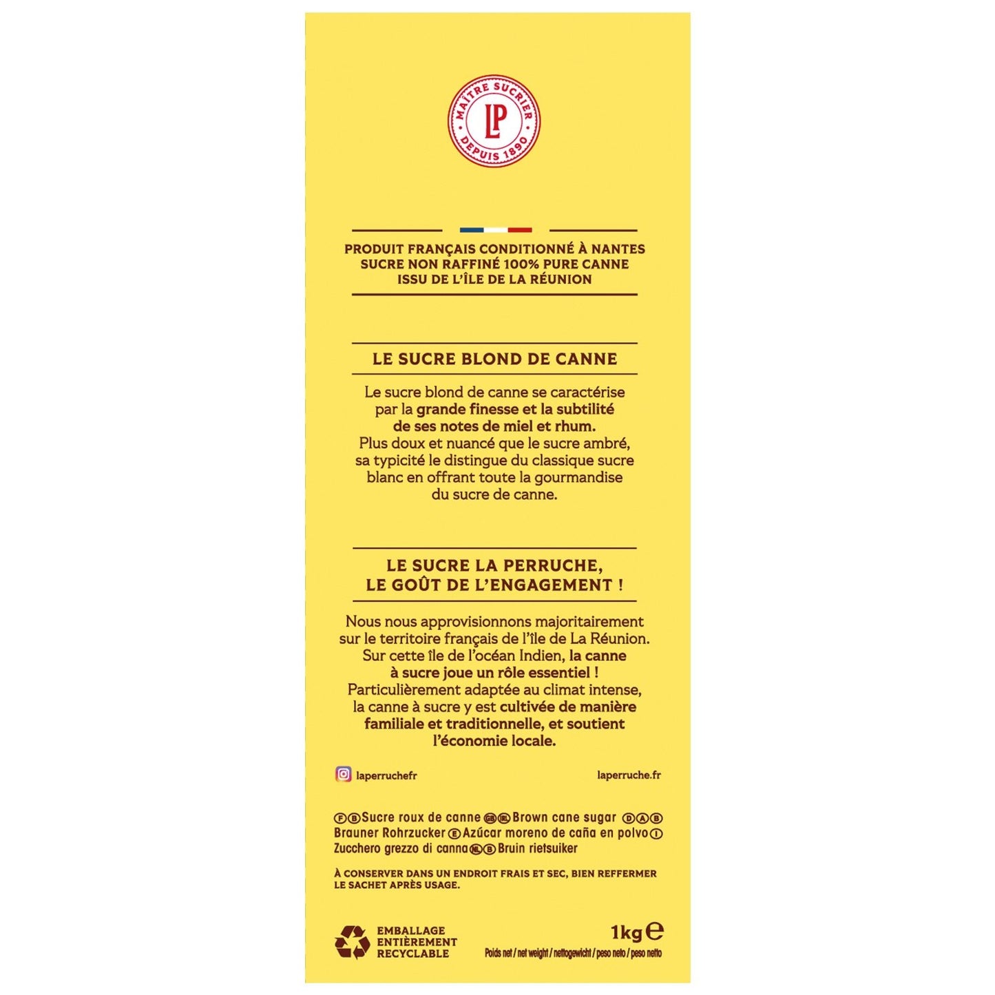 Sucre Blond Cassonade la Perruche BEGHIN SAY