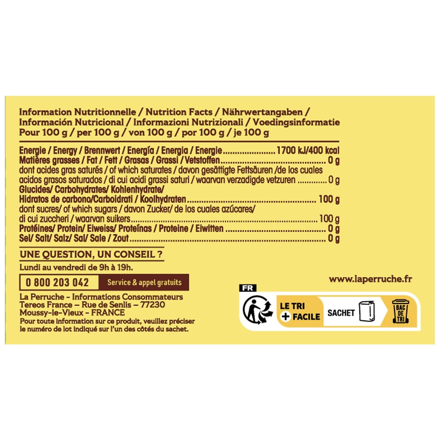 Sucre Blond Cassonade la Perruche BEGHIN SAY