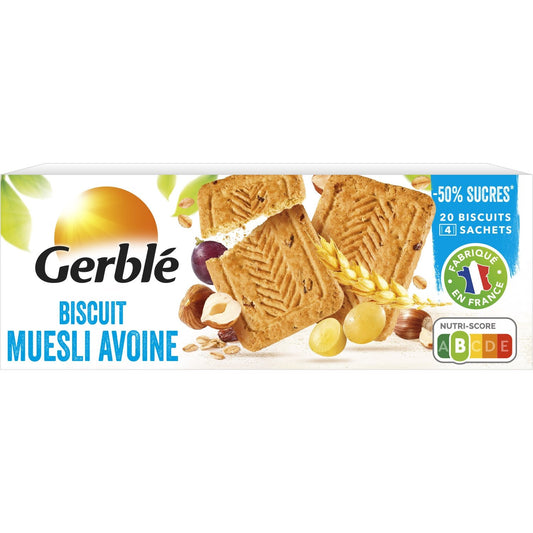 Biscuit Muesli Avoine GERBLE la boîte de 290g