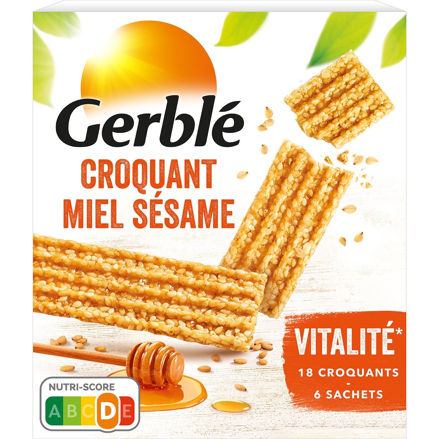 Biscuit Croquant Miel Sésame GERBLE la boîte de 162g