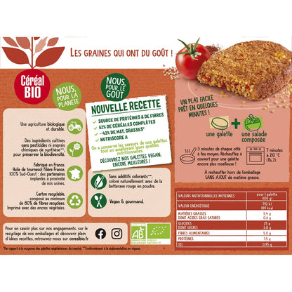 Galettes Boulgour & Quinoa Tomate Bio CEREAL BIO