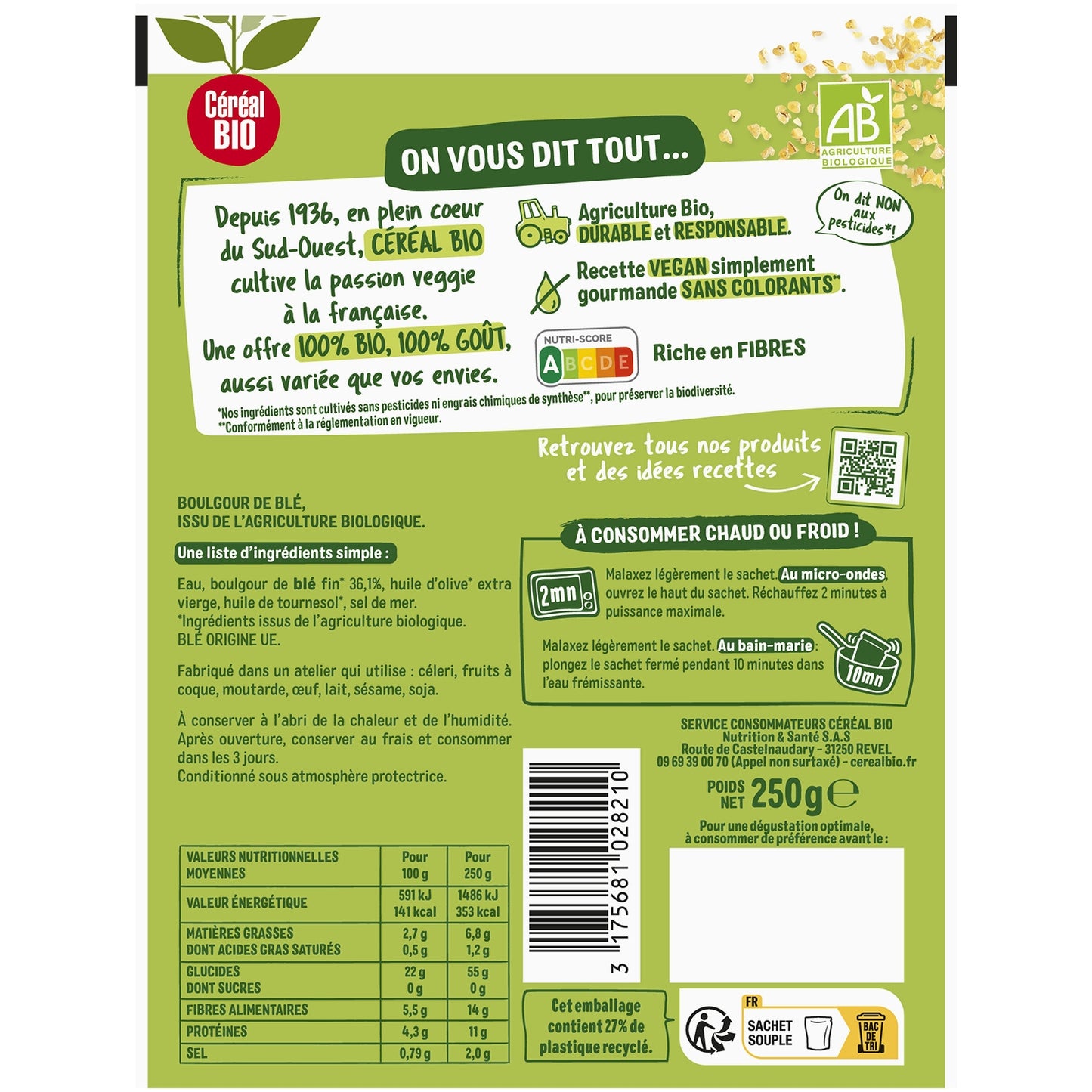 Boulgour de Blé Bio CEREAL BIO