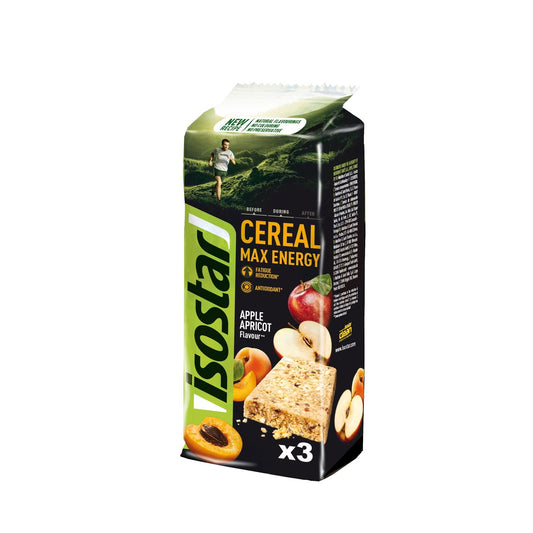 Barres Céréales Max Apple Apricot ISOSTAR le paquet de 165g