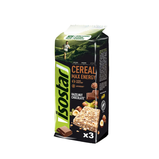 Barres Céréales Max Nuts Choco ISOSTAR le paquet de 165g
