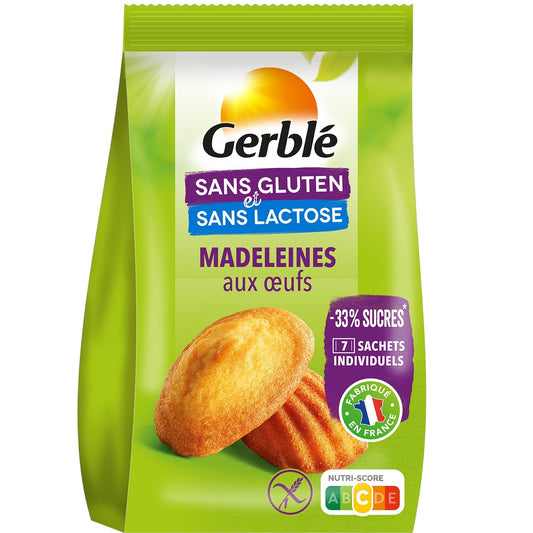 Madeleines aux Œufs Sans Gluten GERBLE le sachet de 200 g