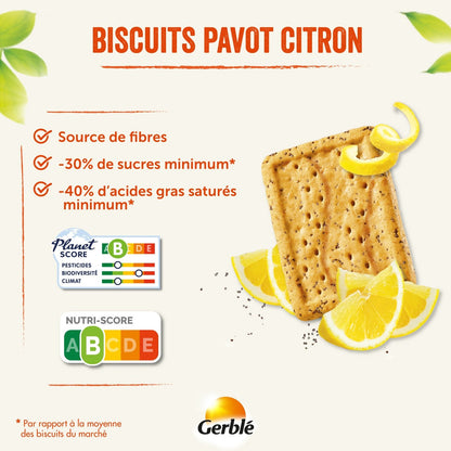 Biscuit Pavot Citron GERBLE