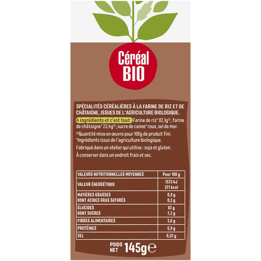 Organic Chestnut Crispy Toasts CEREAL BIO