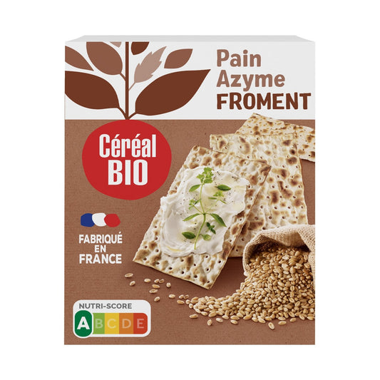 Pain Azyme Froment Bio CEREAL BIO les 2 sachets de 100 g