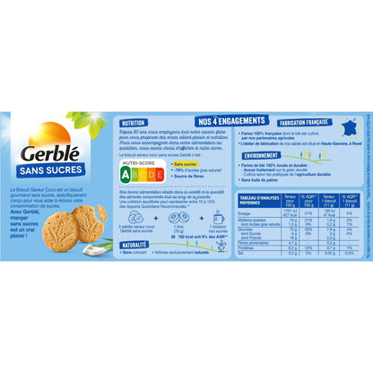 Biscuit Saveur Coco Sans Sucres GERBLE