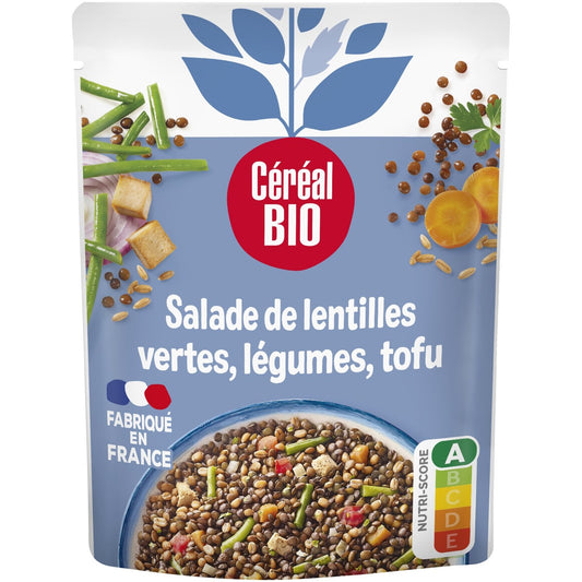 Salade de lentilles tomates épeautre Bio CEREAL BIO le sachet de 220g