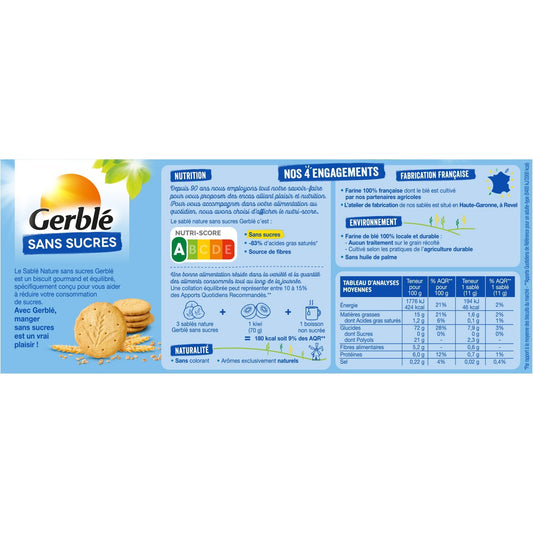 GERBLE Zuckerfreie Naturkekse