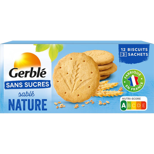 Biscuit Nature Sans Sucres GERBLE la boîte de 132g