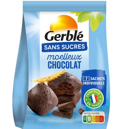 Moelleux Chocolat Sans Sucres GERBLE le sachet de 196g