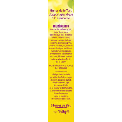 Barres Diététiques Cranberry GERBLE