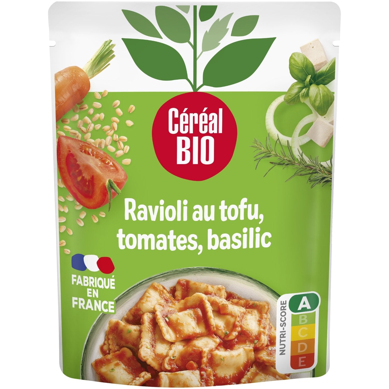 Ravioli au Tofu, Tomates, Basilic CEREAL BIO le sachet de 267g