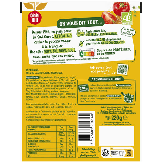 Organic Spanish Rice and Soy Cereal BIO