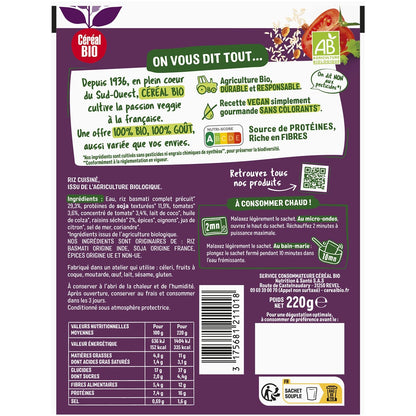 Bio-Reis und Soja mit Tikka-Massala-Gewürzen Bio-Müsli