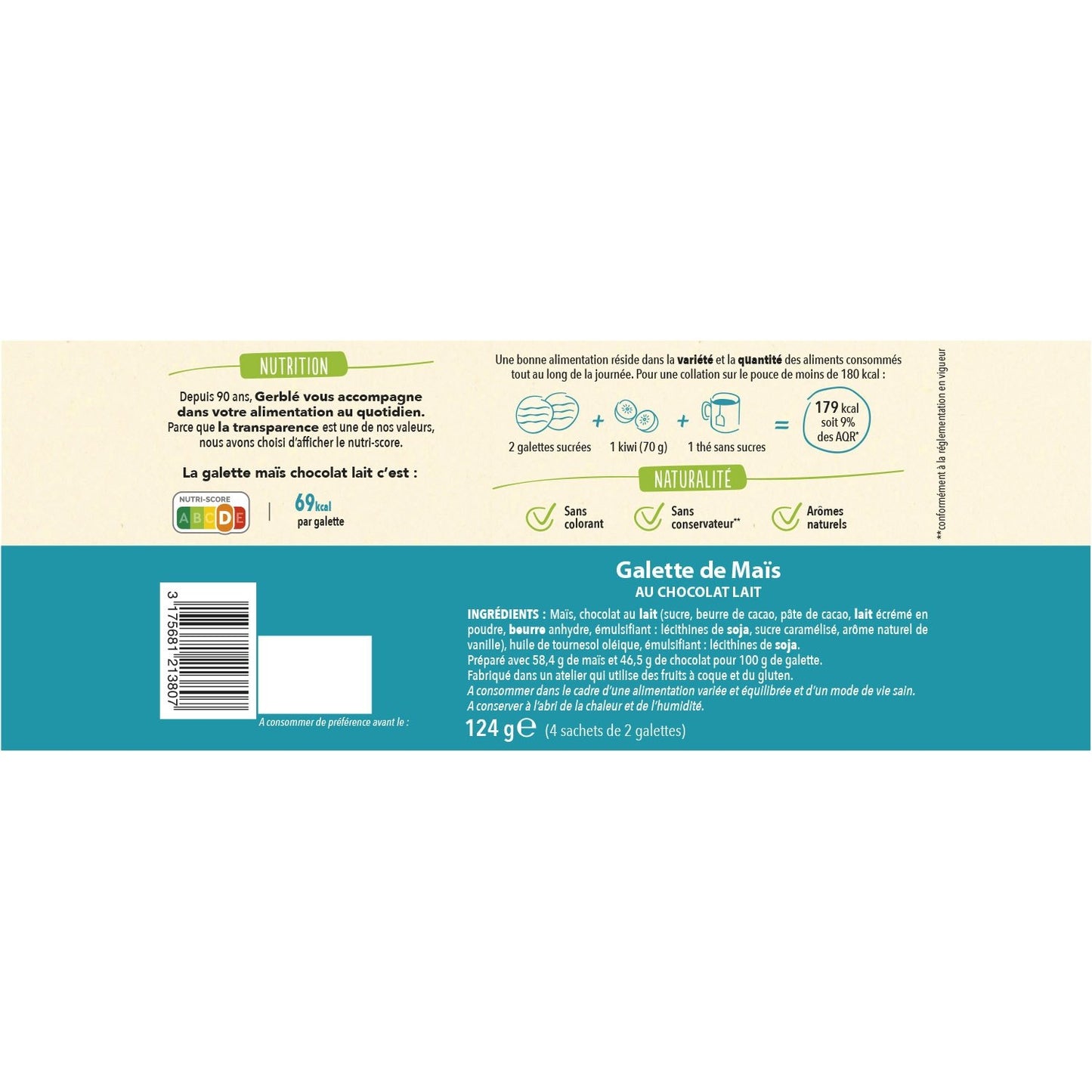 GERBLE Milchschokoladen-Maiskuchen