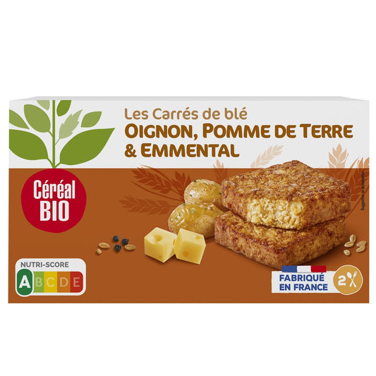 Galettes Blé, Oignon, Pomme de Terre et Emmental Bio CEREAL BIO les 2 galettes de 100g