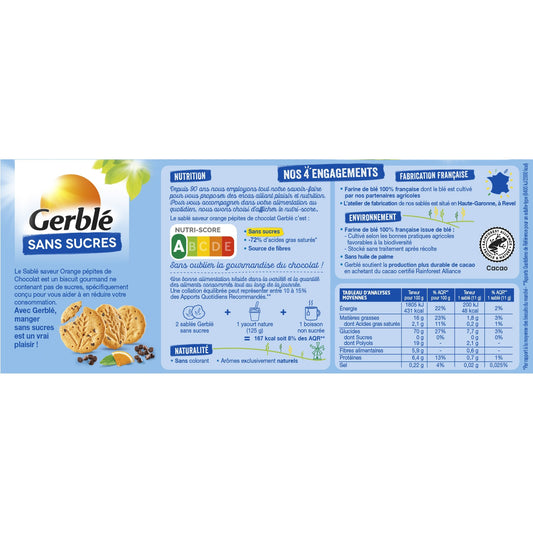 GERBLE zuckerfreier Orangen-Schokoladenkeks