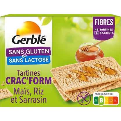 Tartine Maïs Riz Sarrasin Sans Gluten GERBLE