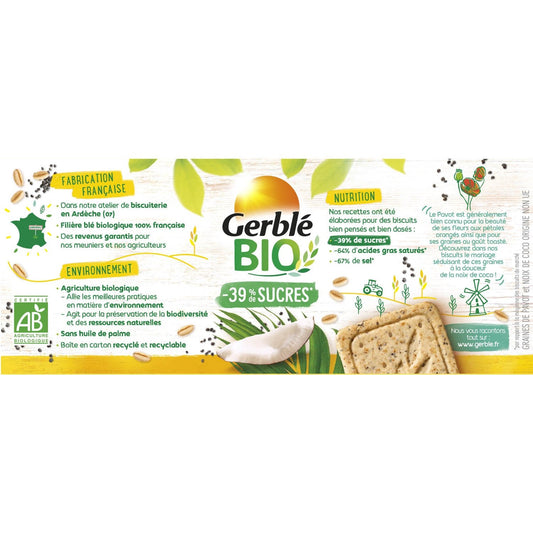 GERBLE Organic Coconut Poppy Biscuit