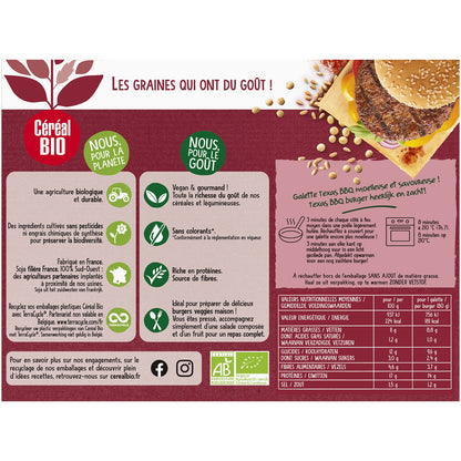 Cœur de Burger Texas BBQ CEREAL BIO
