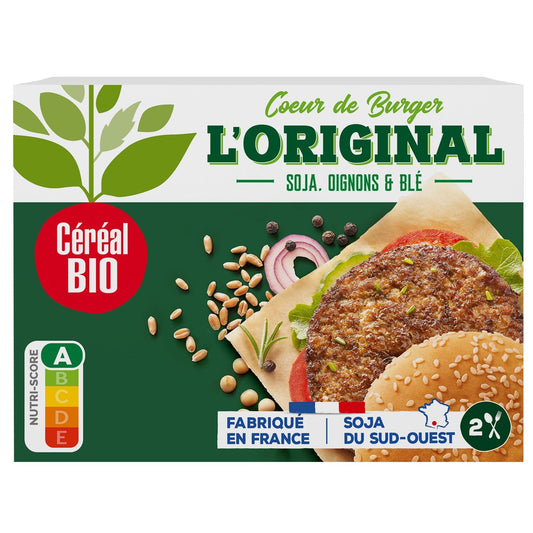 Burger l'Original Soja, Oignon & Blé Bio CEREAL BIO la boite de 160g