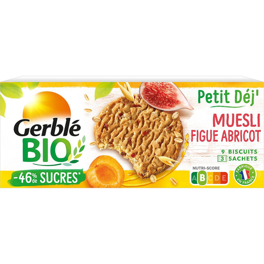 Biscuit Petit'dej Muesli GERBLE BIO la boîte de 132g