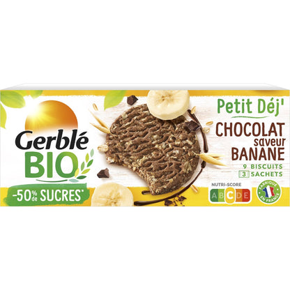 Biscuit Petit'dej Chocolat Banane GERBLE BIO