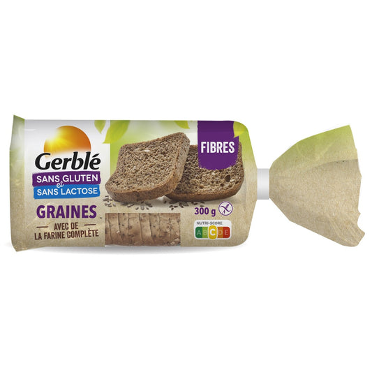Pain aux Graines Sans Gluten GERBLE le paquet de 300 g