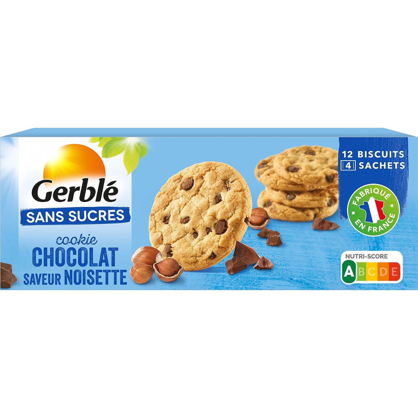 Cookie Chocolat Noisettes GERBLE BIO la boîte de 130g