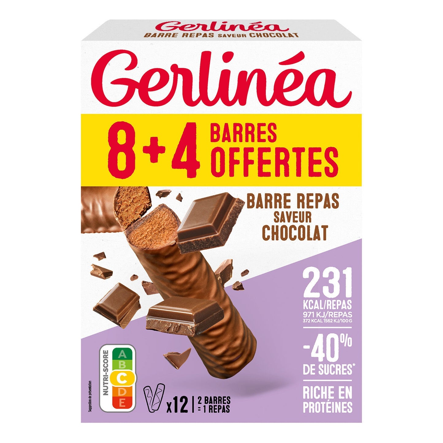 GERLINEA Chocolate Flavor Cereal Bar