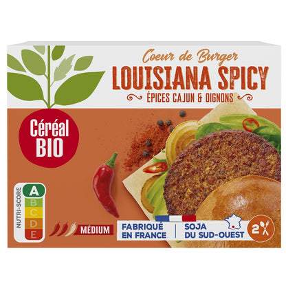 Steak Veggie Louisiana Spicy Epices Cajun & Oignons Bio CEREAL BIO