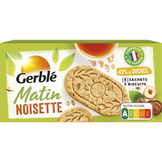 Biscuit Petit Dejeuner Noisettes GERBLE la boîte de 200g
