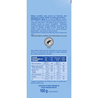 Brownie Sans Sucres GERBLE